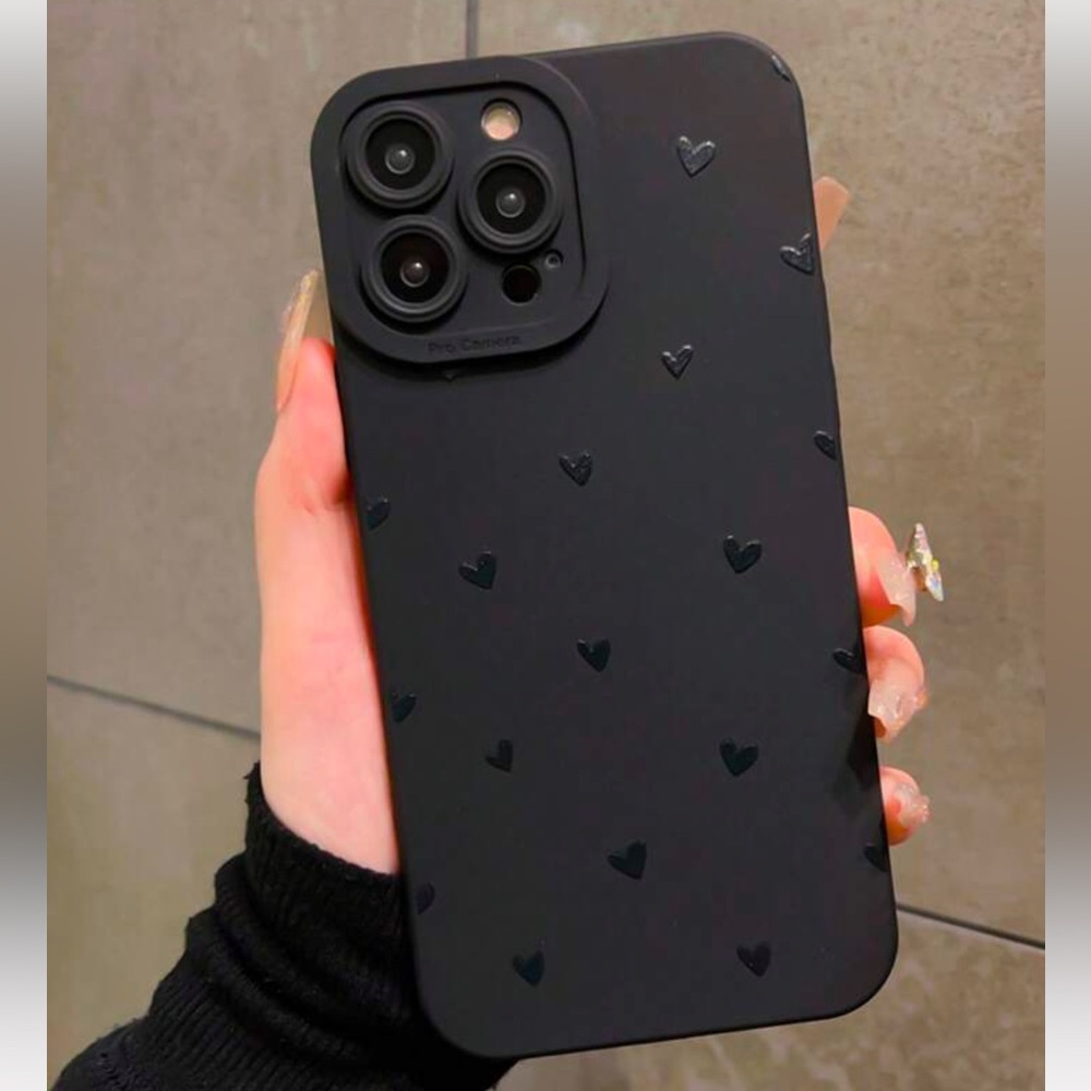 🆕 Hearts 🖤 Print Phone Case for iPhone 15 Pro Max!!